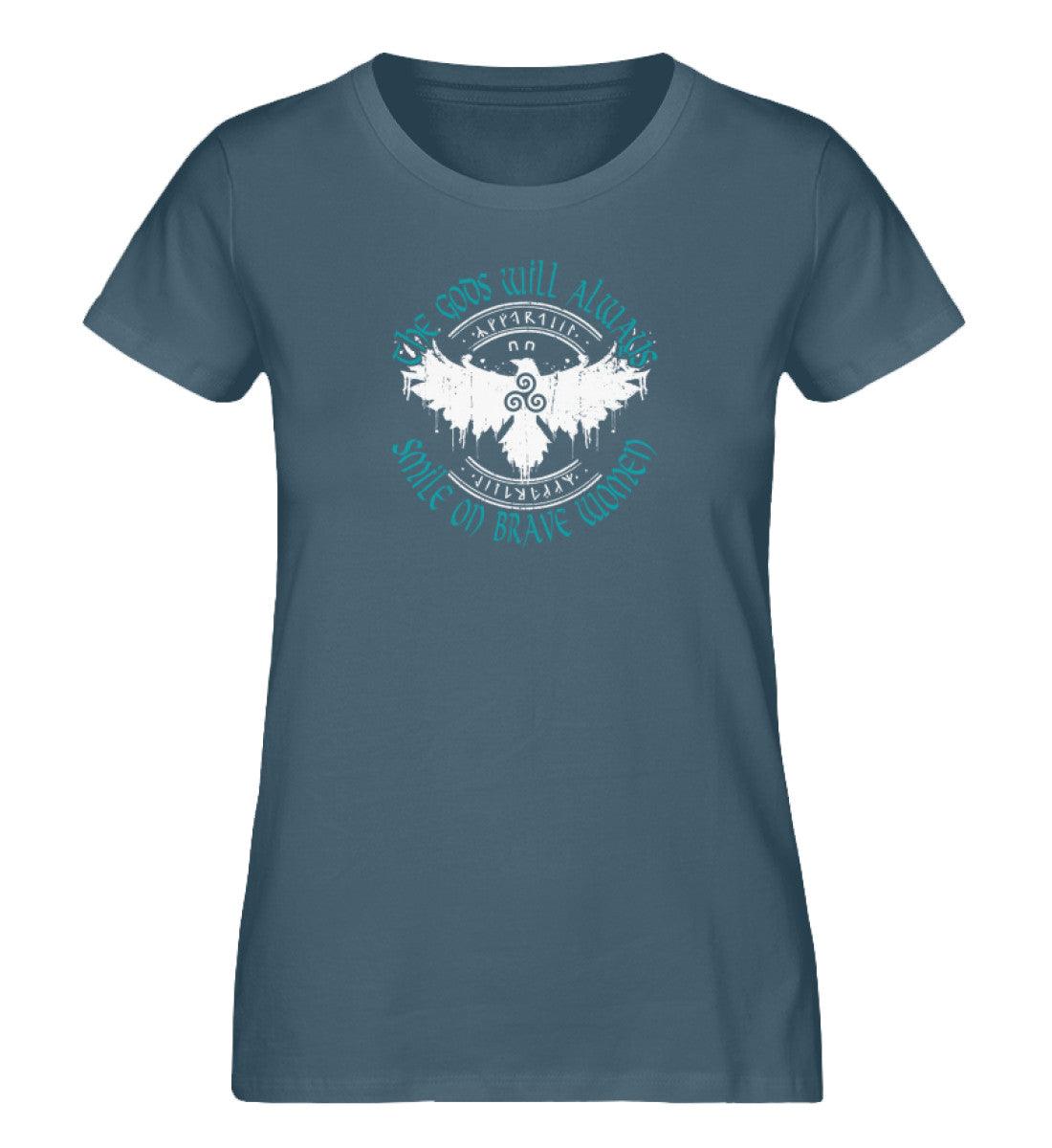 Schildmaiden Expresser Shirt - "The Gods Will Always Smile on Brave Women" - Nordic Viking Wear