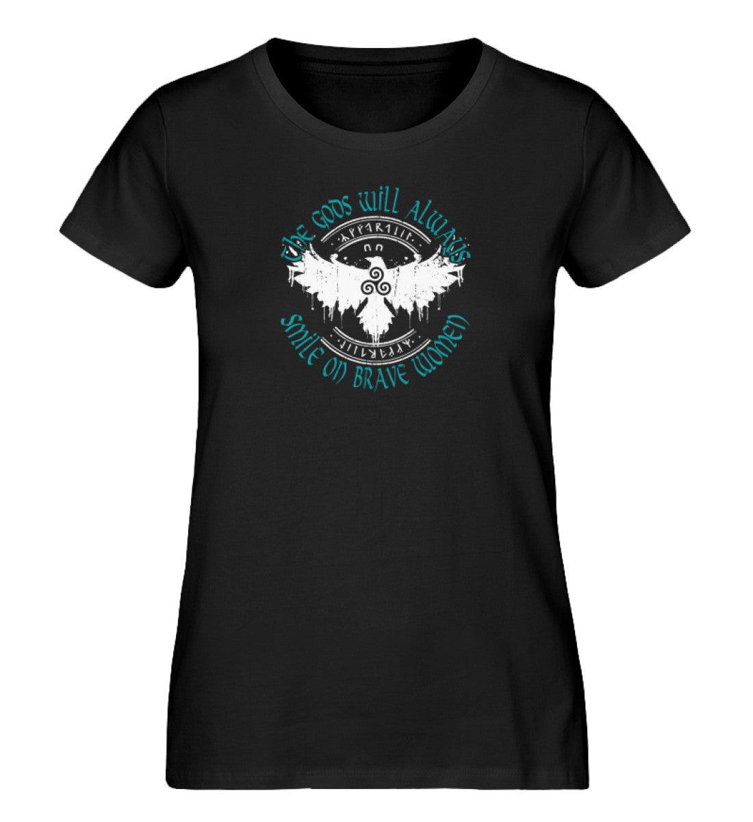 Schildmaiden Expresser Shirt - "The Gods Will Always Smile on Brave Women" - Nordic Viking Wear