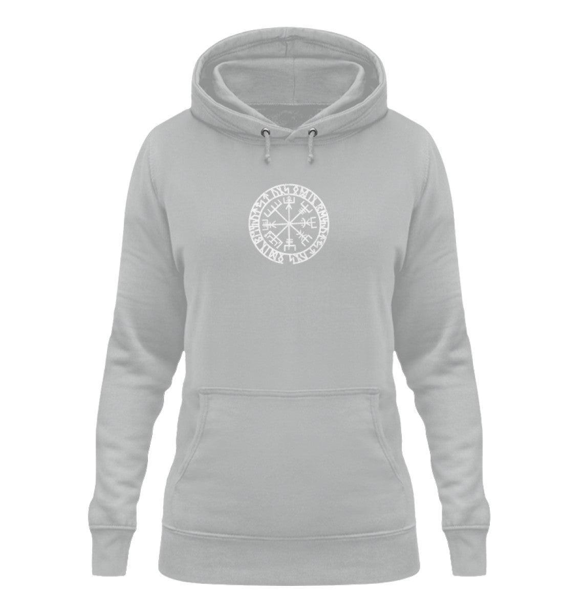 Schildmaiden Hoodie mit Vegvisir & Runenkreis - Eintauchen in die Nordische Magie - Nordic Viking Wear