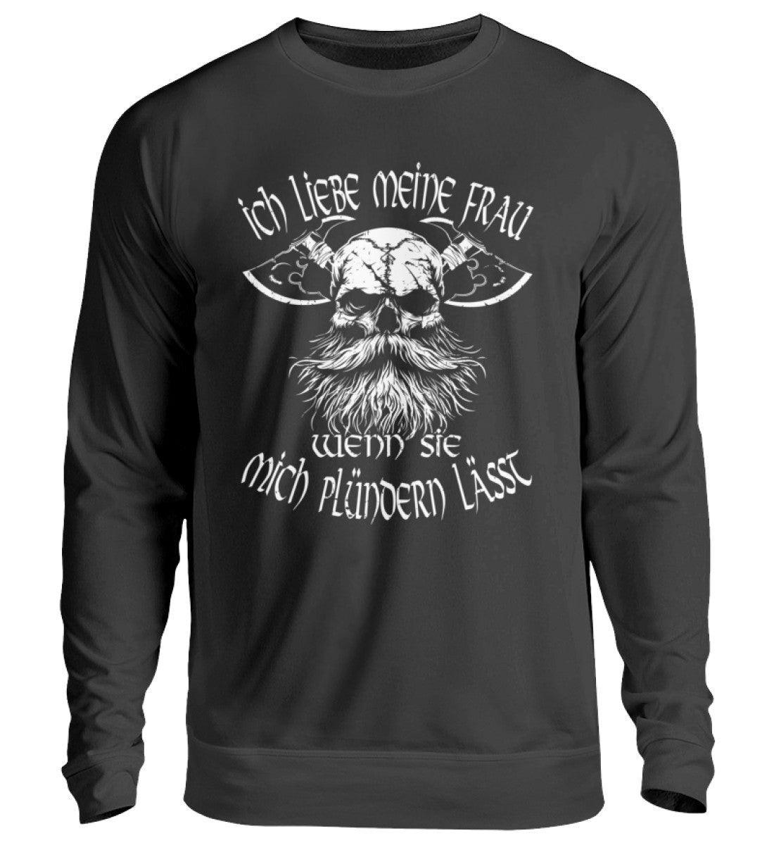 Lustiges Wikinger-Sweatshirt für Männer "Liebeskrieger" – Valentinstagsedition - Nordic Viking Wear