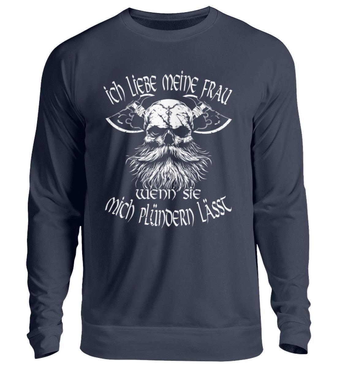 Lustiges Wikinger-Sweatshirt für Männer "Liebeskrieger" – Valentinstagsedition - Nordic Viking Wear