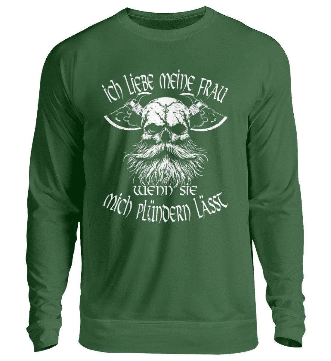 Lustiges Wikinger-Sweatshirt für Männer "Liebeskrieger" – Valentinstagsedition - Nordic Viking Wear