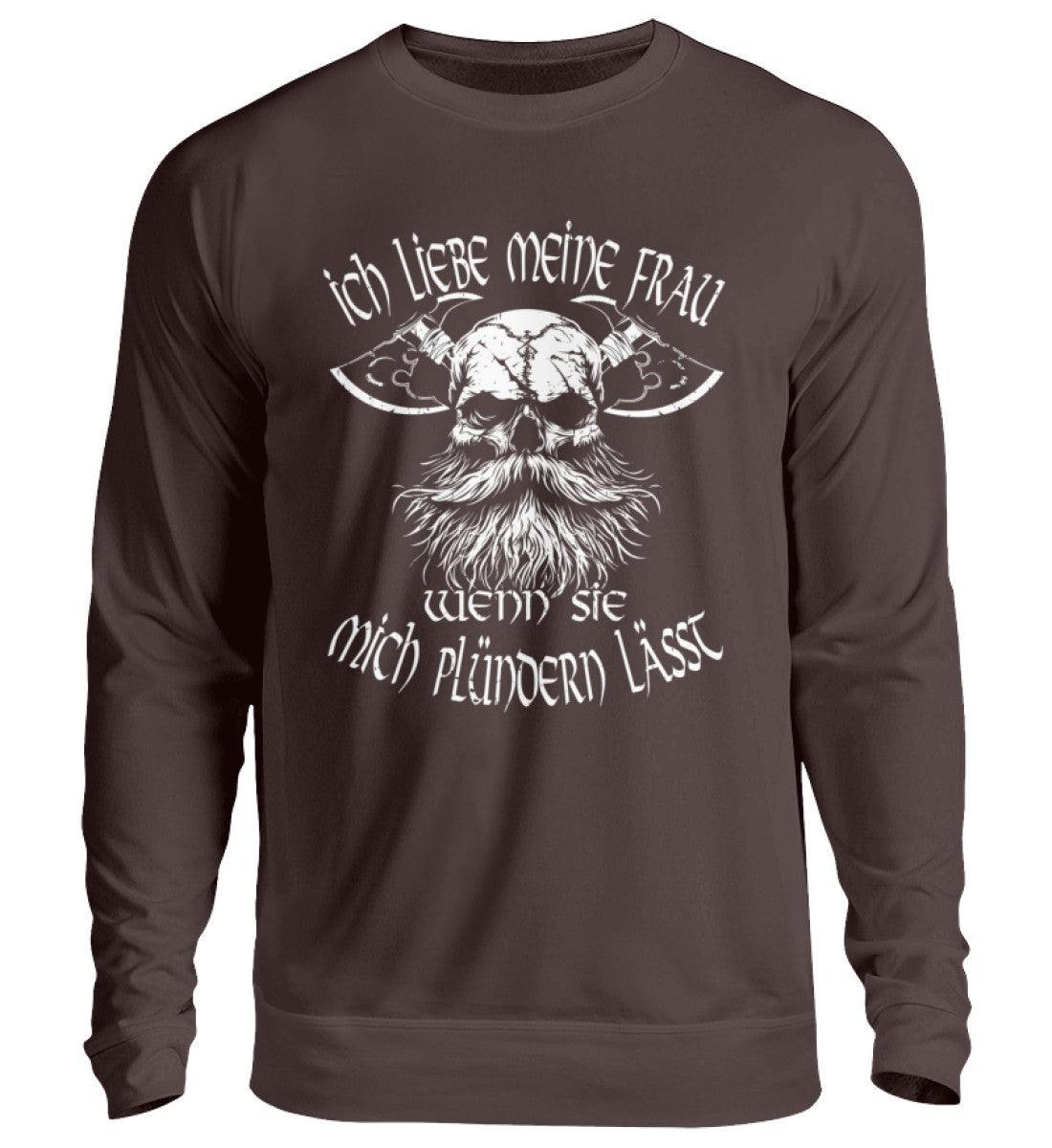 Lustiges Wikinger-Sweatshirt für Männer "Liebeskrieger" – Valentinstagsedition - Nordic Viking Wear