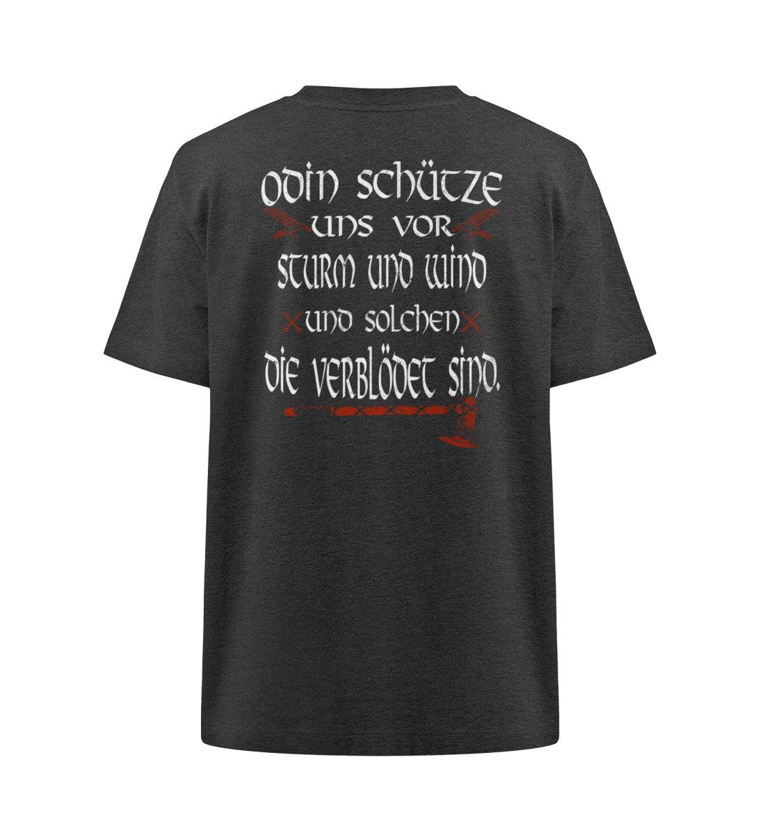 Wikinger Oversized Shirt mit Odin-Spruch – "Odin schütze uns vor Sturm und Wind" - Nordic Viking Wear