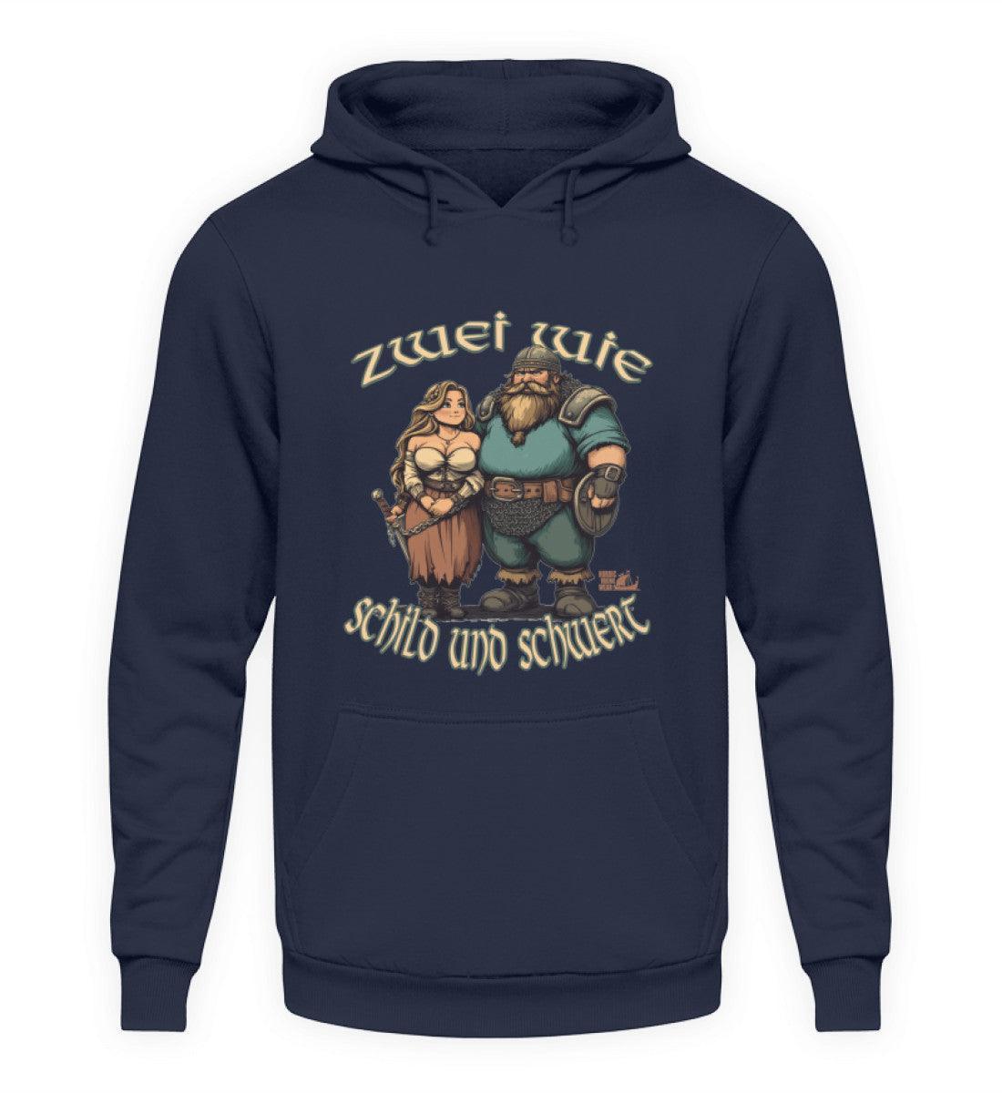 Wikinger Hoodie Zwei wie Schild und Schwert - Nordic Viking Wear