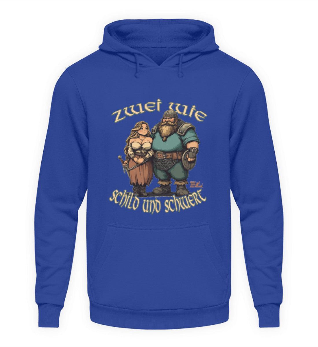 Wikinger Hoodie Zwei wie Schild und Schwert - Nordic Viking Wear