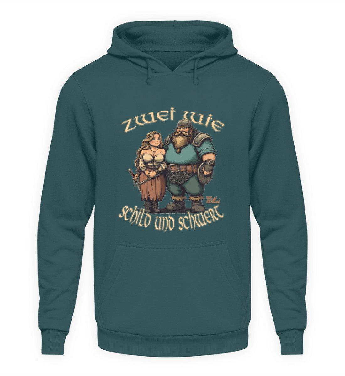 Wikinger Hoodie Zwei wie Schild und Schwert - Nordic Viking Wear