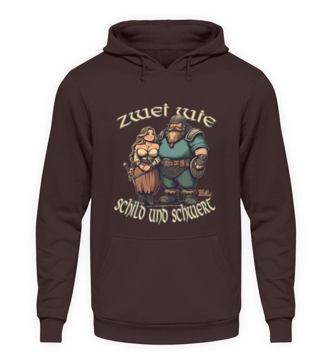 Wikinger Hoodie Zwei wie Schild und Schwert - Nordic Viking Wear
