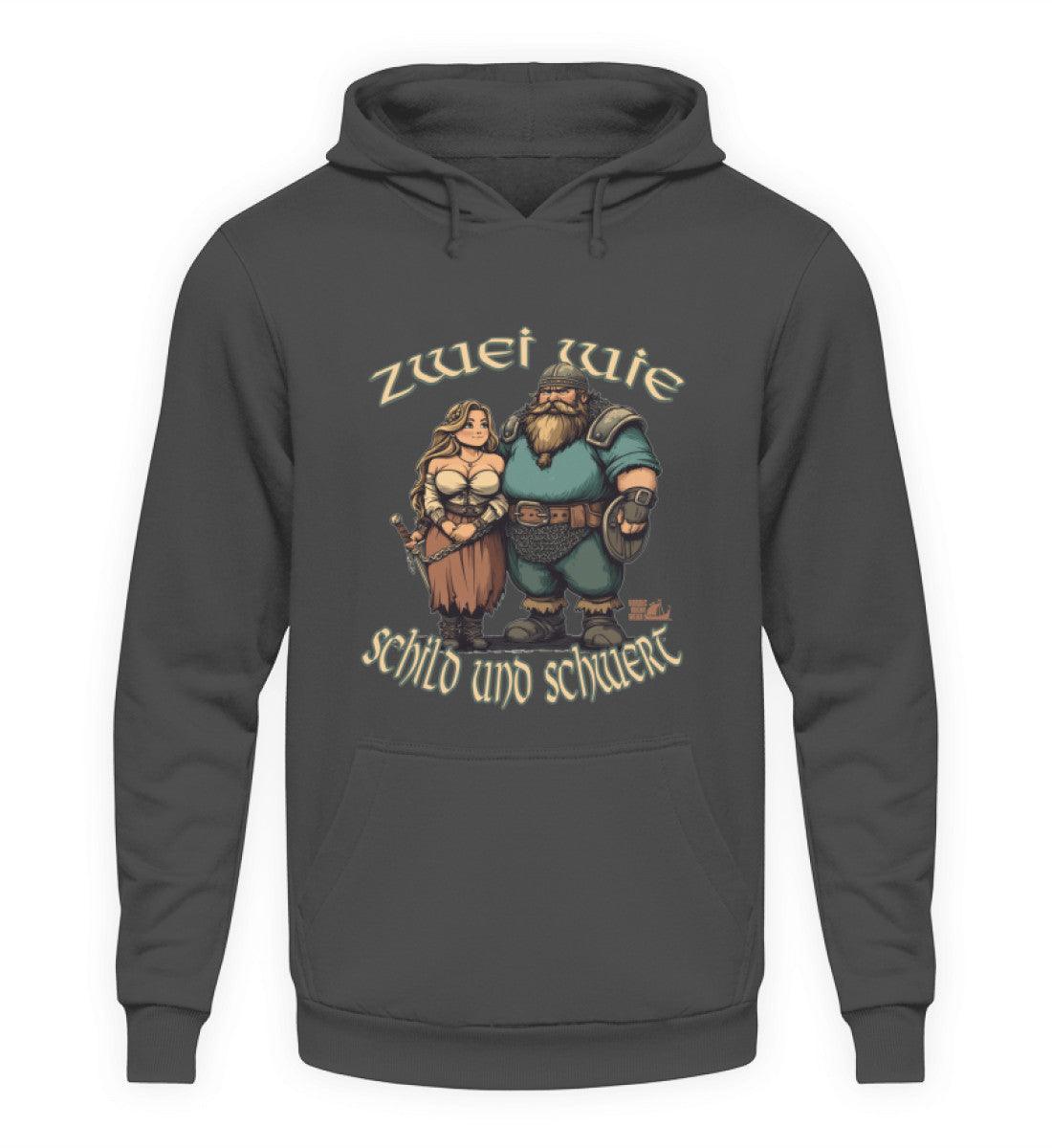 Wikinger Hoodie Zwei wie Schild und Schwert - Nordic Viking Wear