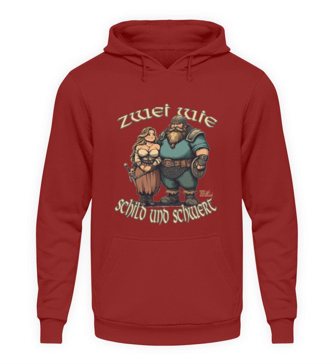 Wikinger Hoodie Zwei wie Schild und Schwert - Nordic Viking Wear