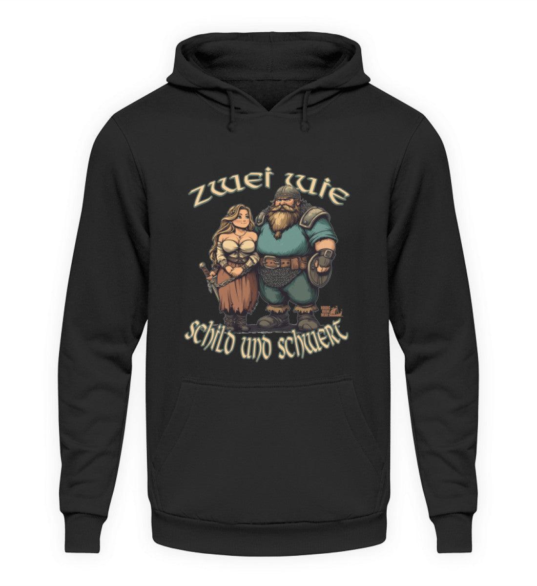 Wikinger Hoodie Zwei wie Schild und Schwert - Nordic Viking Wear