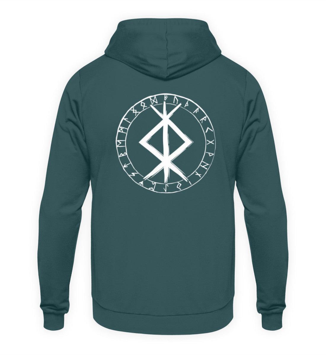Wikinger Binde Runen Hoodie Protection - Nordic Viking Wear