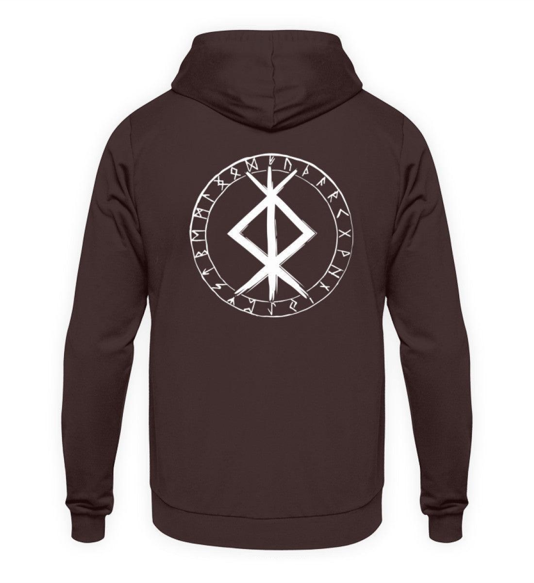 Wikinger Binde Runen Hoodie Protection - Nordic Viking Wear