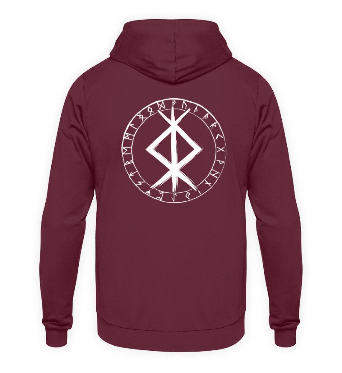 Wikinger Binde Runen Hoodie Protection - Nordic Viking Wear