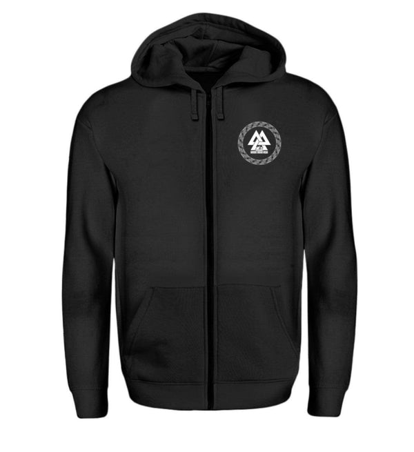 Wikinger Helm Of Awe Mit Runenkreis - Zipp-Hoodie - Nordic Viking Wear