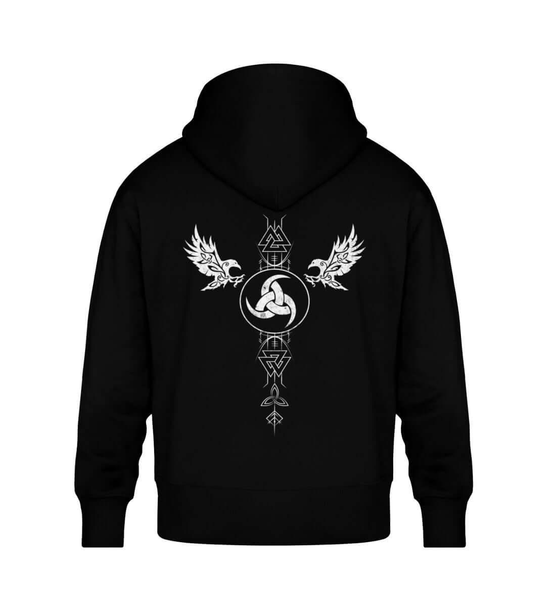 Wikinger Oversized Hoodie mit Odins Gjallarhorn - Odins Kraft und Mystik - Nordic Viking Wear