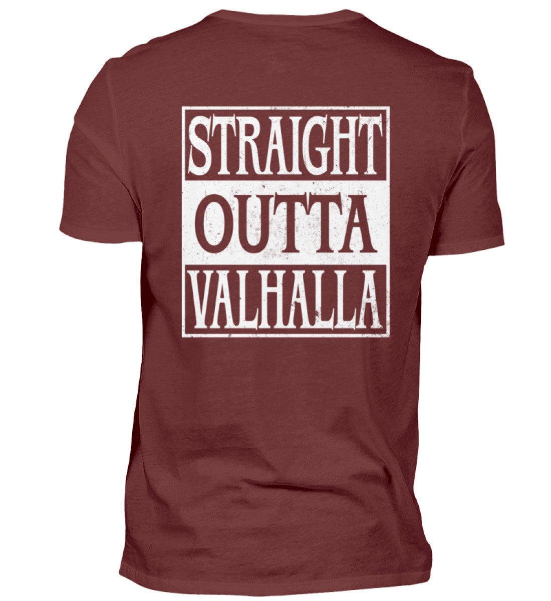 "Straight Outta Valhalla" Wikinger Premiumshirt – Für wahre Krieger - Nordic Viking Wear