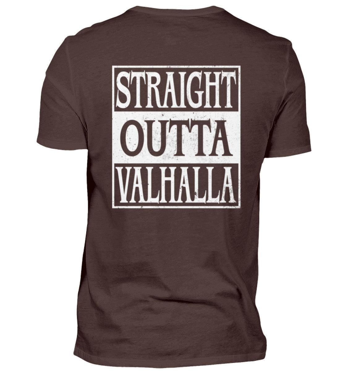 "Straight Outta Valhalla" Wikinger Premiumshirt – Für wahre Krieger - Nordic Viking Wear