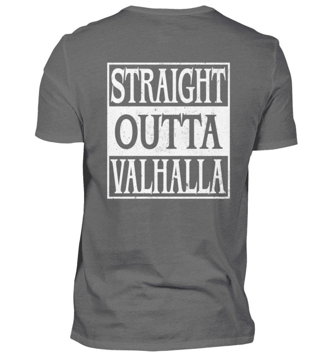 "Straight Outta Valhalla" Wikinger Premiumshirt – Für wahre Krieger - Nordic Viking Wear
