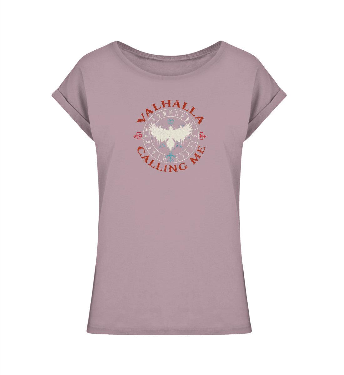 Schildmaiden Extended Shirt – Valhalla Calling Me mit Runen und Rabe - Nordic Viking Wear