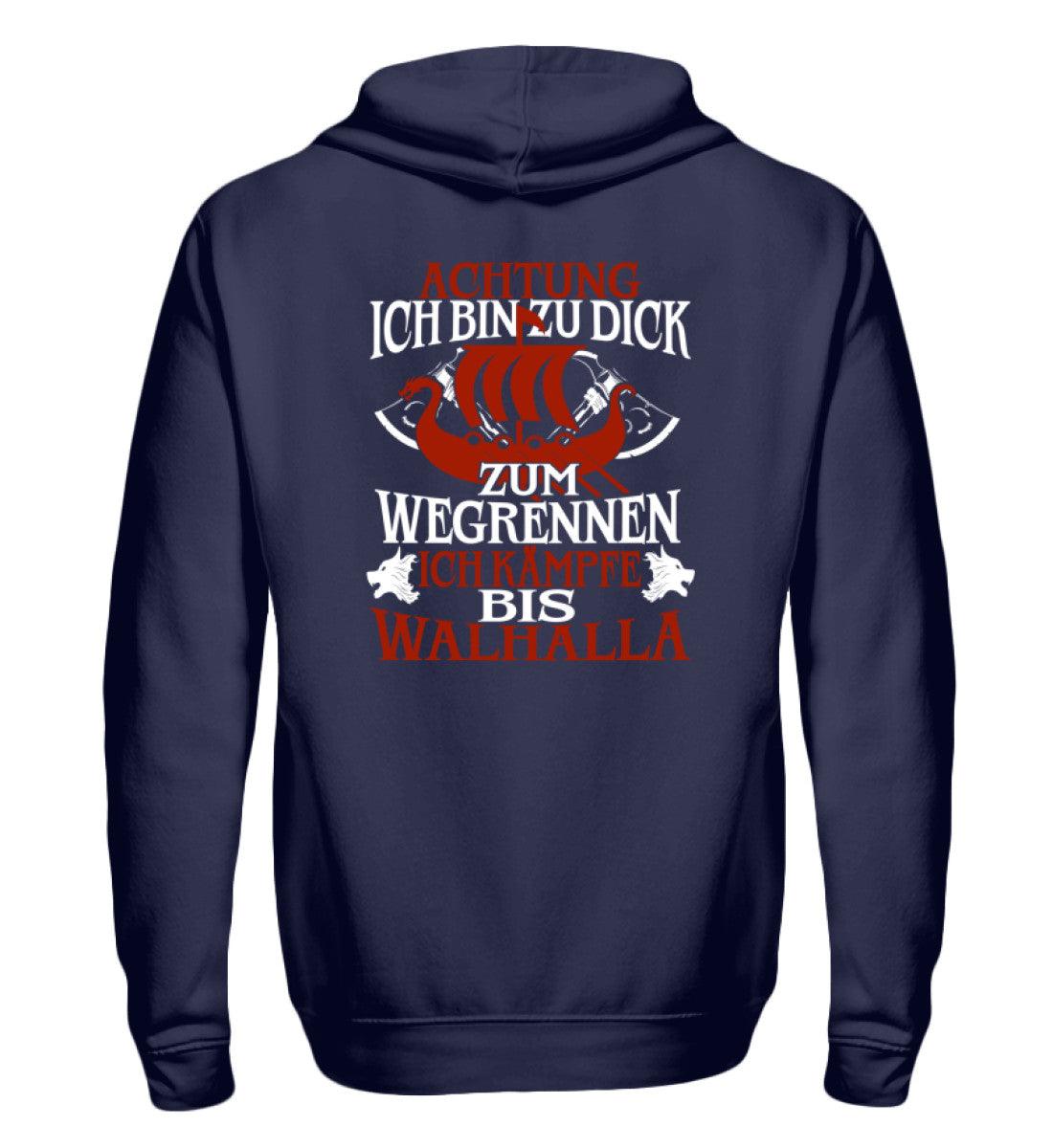 🔥 Achtung! Ich bin zu dick zum Wegrennen – Ich kämpfe bis Walhalla! ⚔️ - Nordic Viking Wear