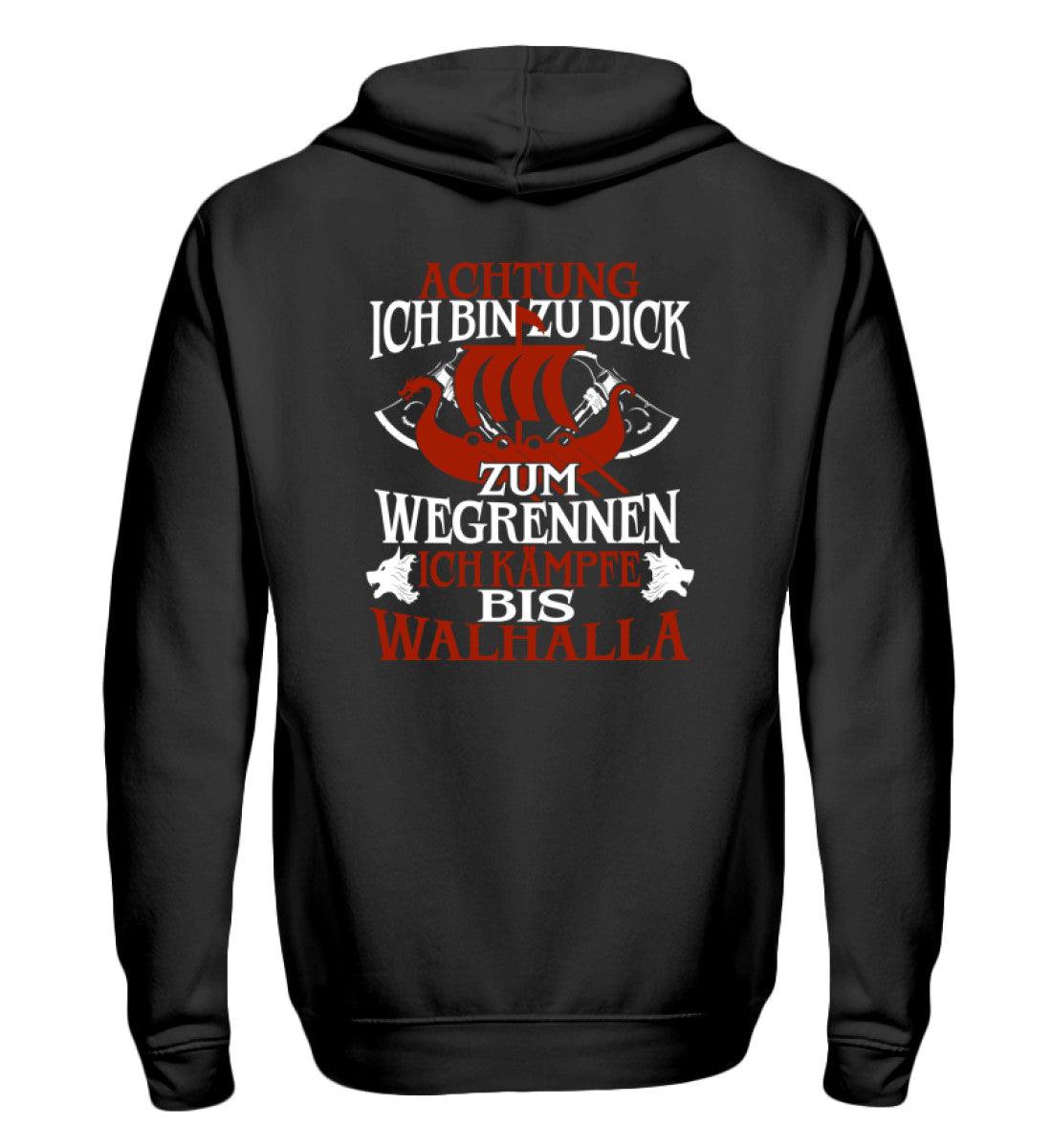 🔥 Achtung! Ich bin zu dick zum Wegrennen – Ich kämpfe bis Walhalla! ⚔️ - Nordic Viking Wear