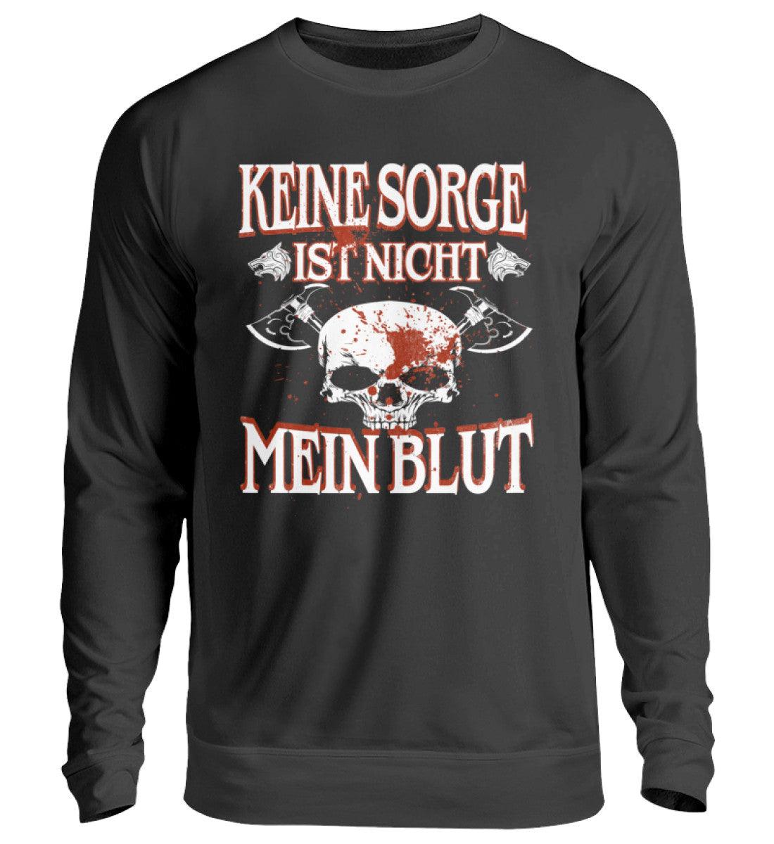 Lustiges Wikinger Sweatshirt – „Keine Sorge, ist nicht mein Blut“ – Perfekt für Krieger mit Humor! - Nordic Viking Wear