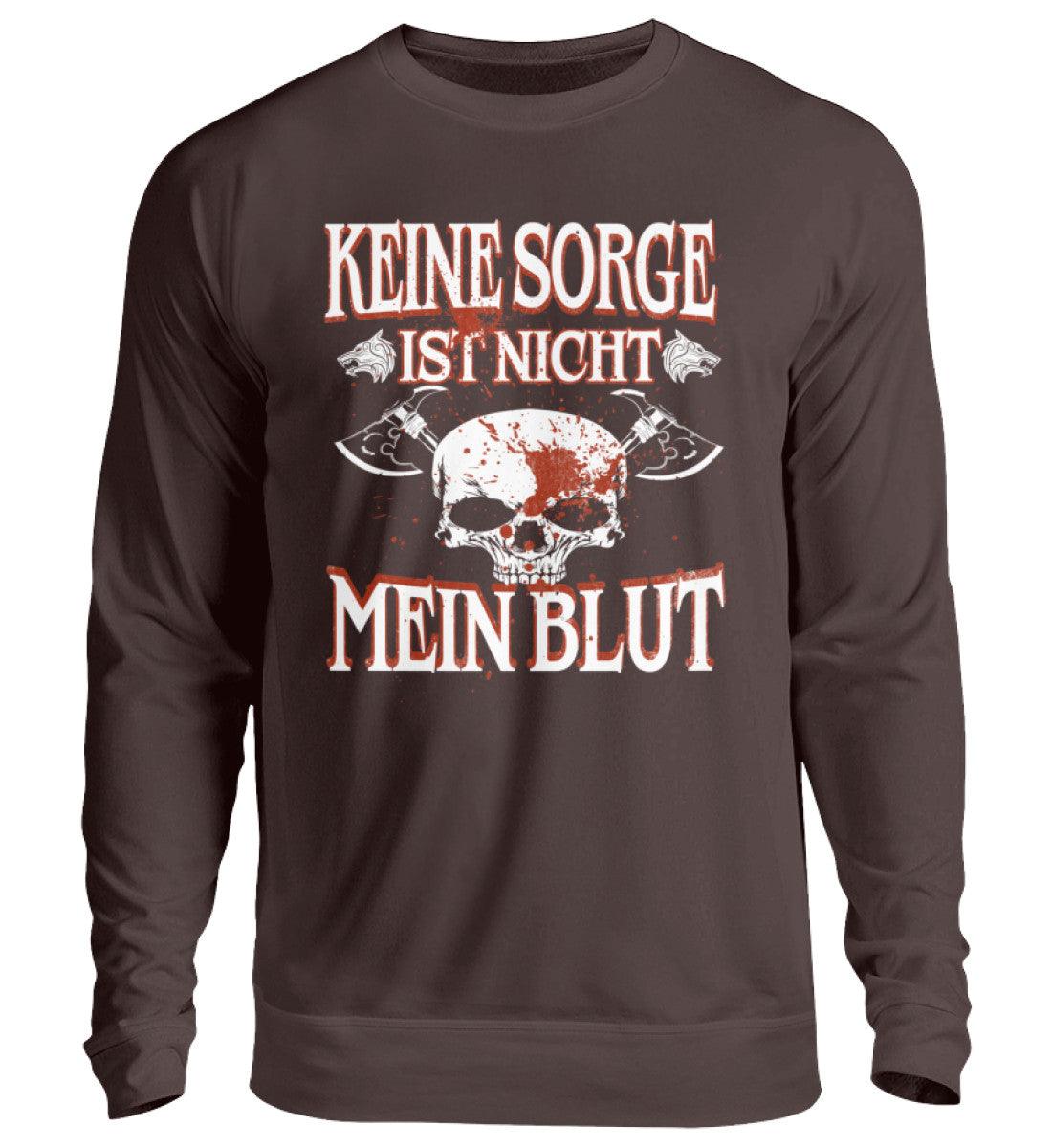 Lustiges Wikinger Sweatshirt – „Keine Sorge, ist nicht mein Blut“ – Perfekt für Krieger mit Humor! - Nordic Viking Wear