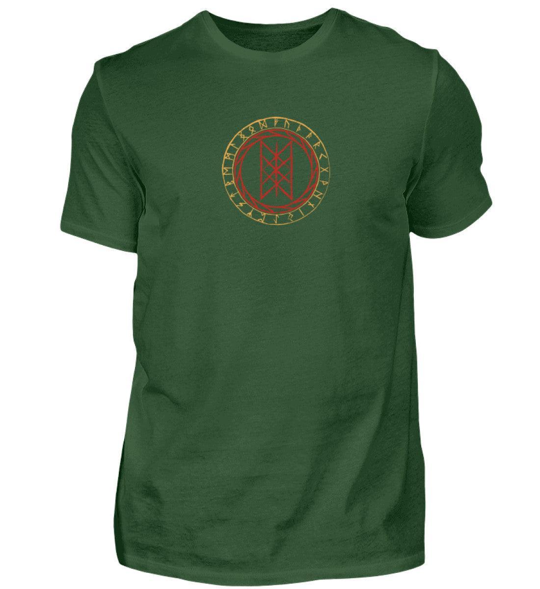 Wikinger Premiumshirt mit Wyrd-Web und Runenkreis - Mystisches Nordisches Symbol Shirt - Nordic Viking Wear