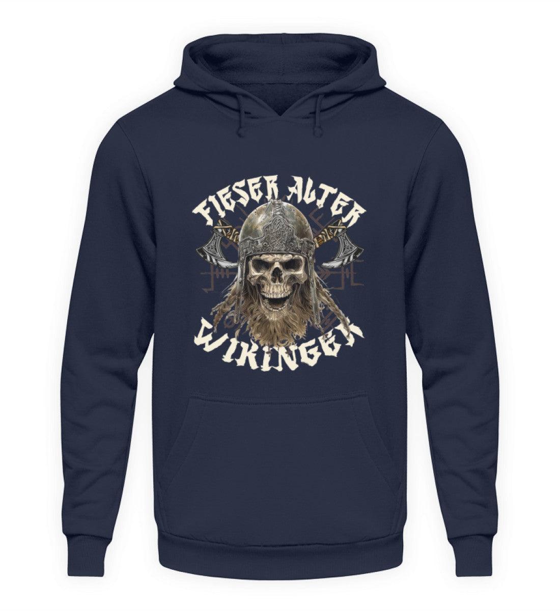 Lustiger Wikinger Hoodie Fieser Alter Wikinger - Unisex Kapuzenpullover Hoodie - Nordic Viking Wear