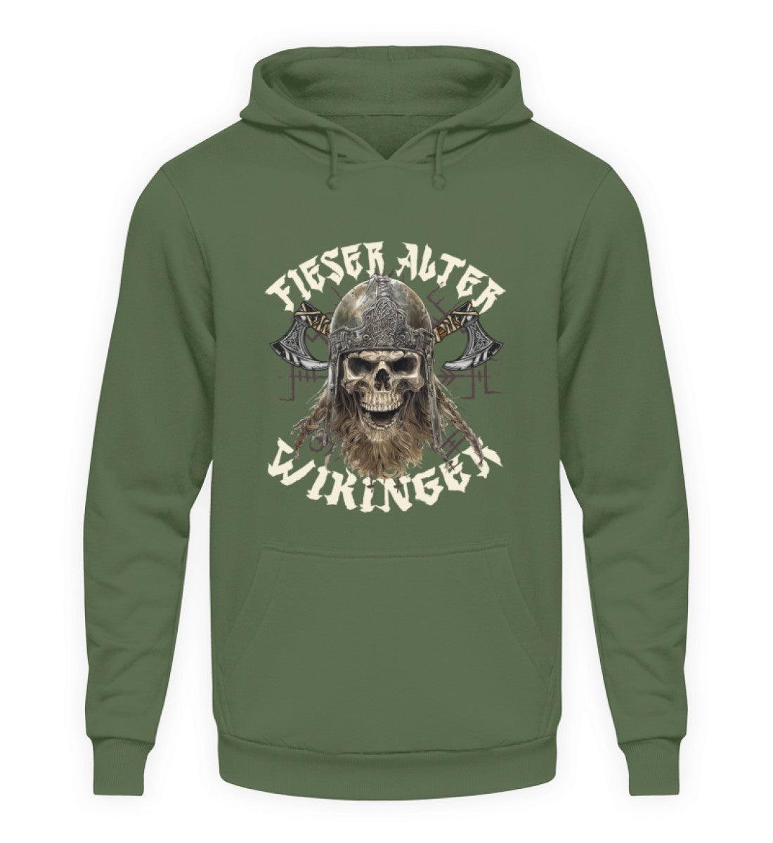 Lustiger Wikinger Hoodie Fieser Alter Wikinger - Unisex Kapuzenpullover Hoodie - Nordic Viking Wear