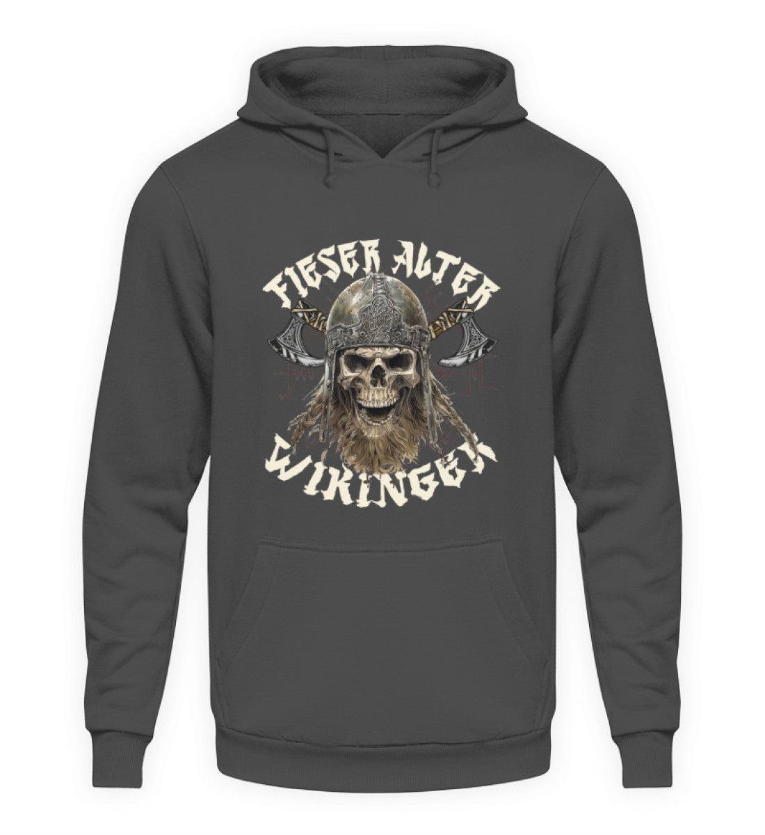 Lustiger Wikinger Hoodie Fieser Alter Wikinger - Unisex Kapuzenpullover Hoodie - Nordic Viking Wear