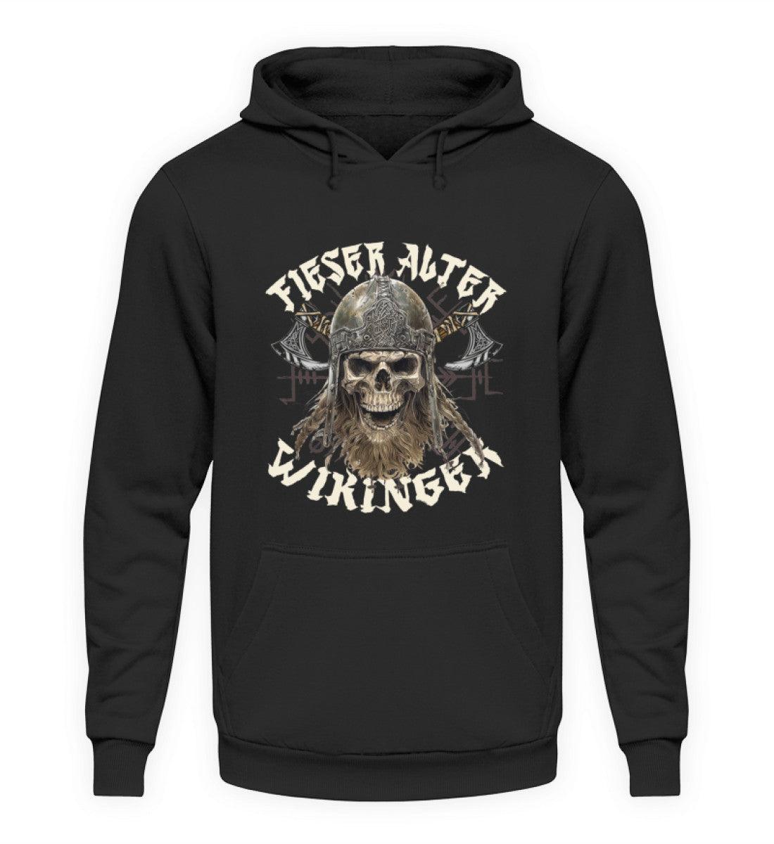 Lustiger Wikinger Hoodie Fieser Alter Wikinger - Unisex Kapuzenpullover Hoodie - Nordic Viking Wear