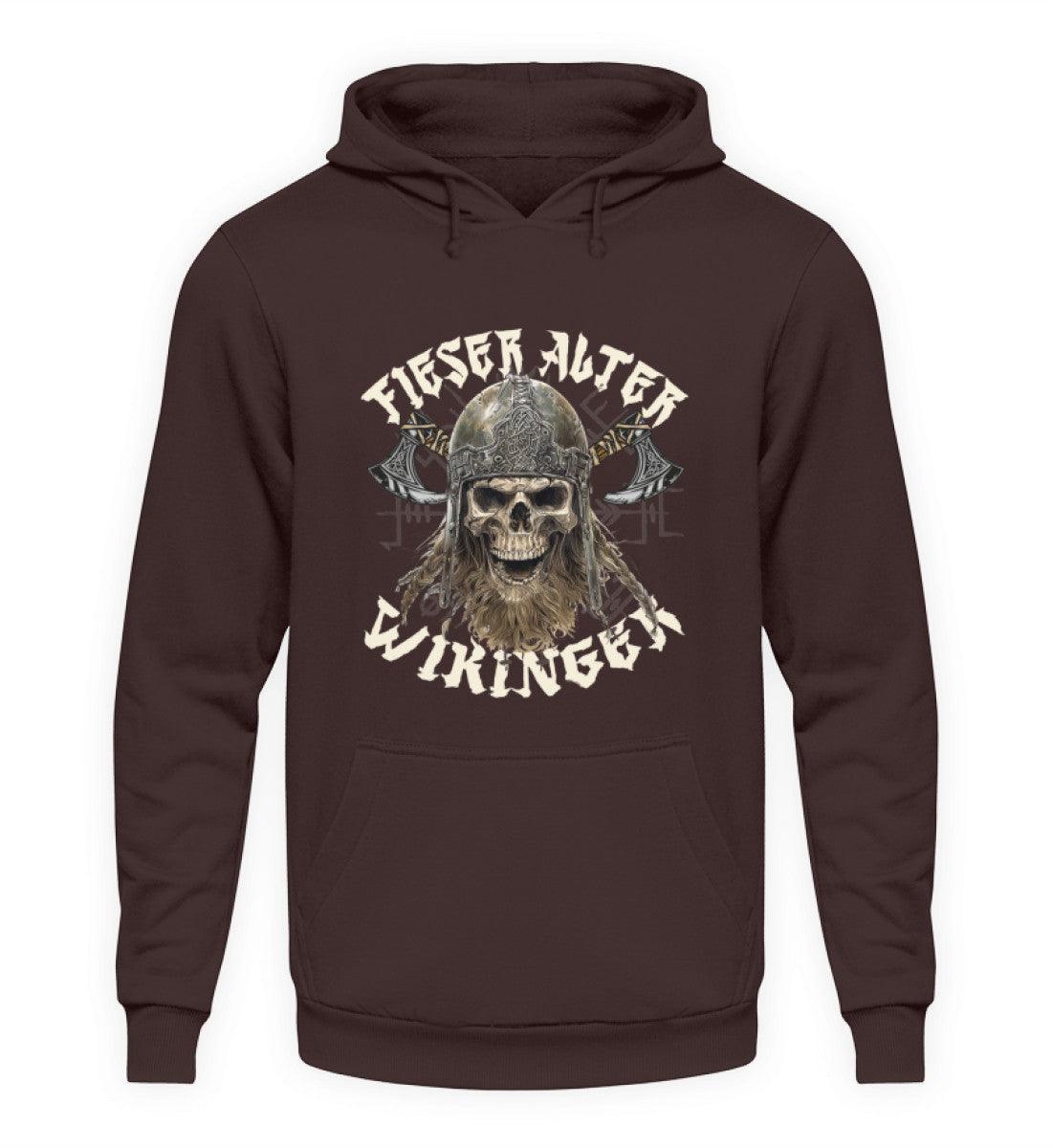 Lustiger Wikinger Hoodie Fieser Alter Wikinger - Unisex Kapuzenpullover Hoodie - Nordic Viking Wear
