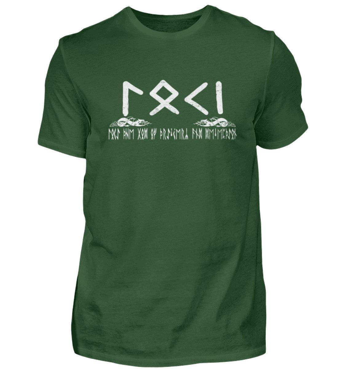 Loki Runenschrift T-Shirt – Nordischer Gott der List und Täuschung - Nordic Viking Wear