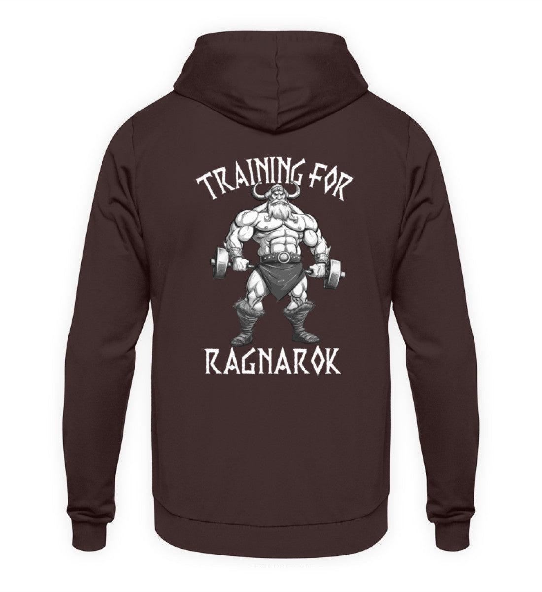 Wikinger Bodybuilder Hoodie "Training für Ragnarök" – Motivation & Stärke für das Fitnessstudio - Nordic Viking Wear