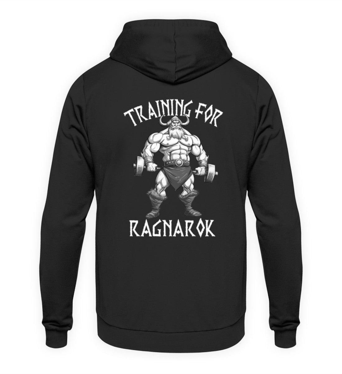 Wikinger Bodybuilder Hoodie "Training für Ragnarök" – Motivation & Stärke für das Fitnessstudio - Nordic Viking Wear