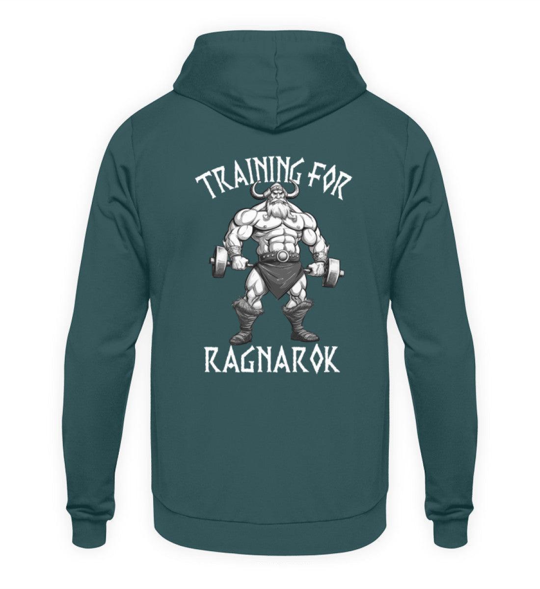 Wikinger Bodybuilder Hoodie "Training für Ragnarök" – Motivation & Stärke für das Fitnessstudio - Nordic Viking Wear
