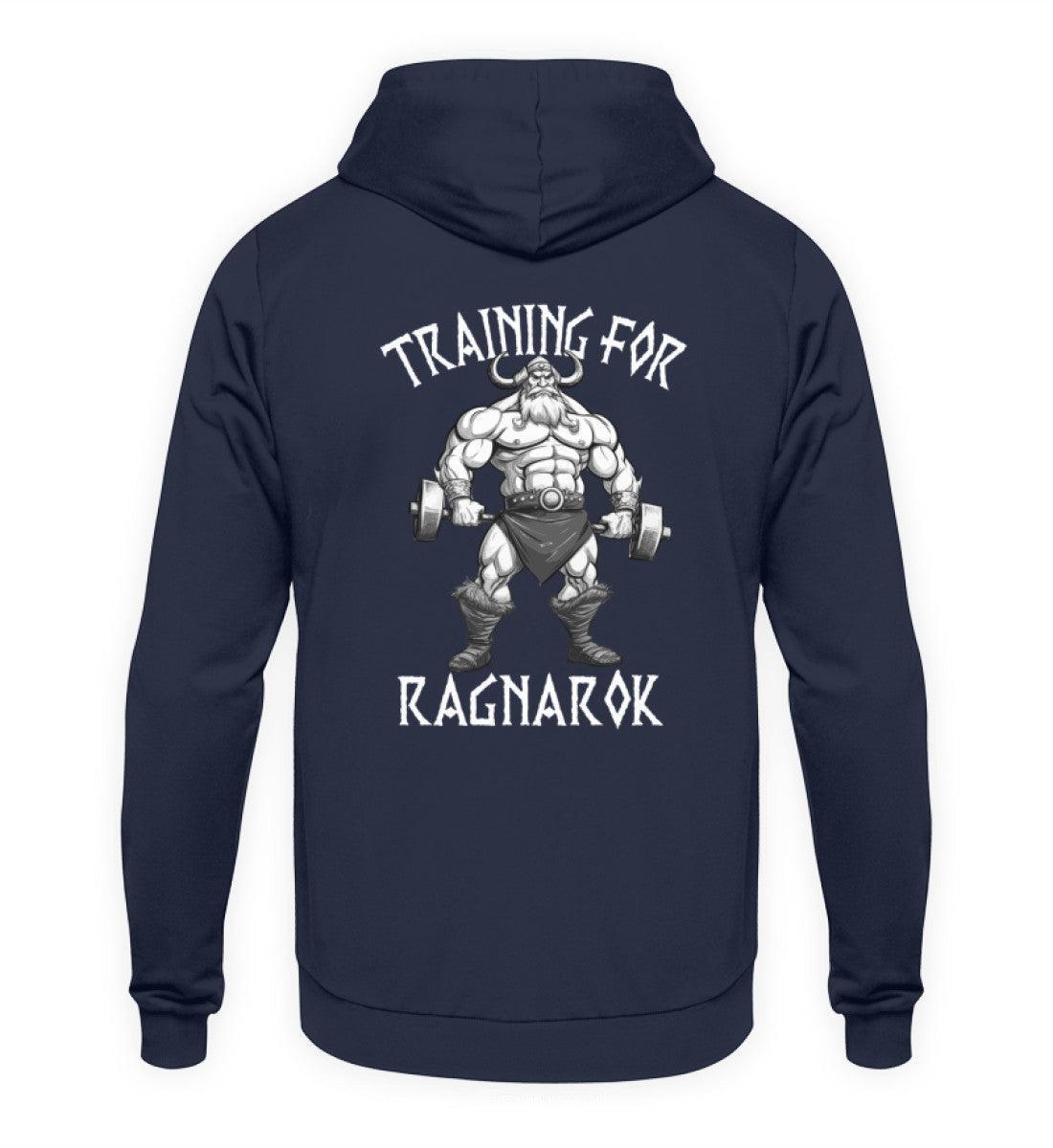 Wikinger Bodybuilder Hoodie "Training für Ragnarök" – Motivation & Stärke für das Fitnessstudio - Nordic Viking Wear