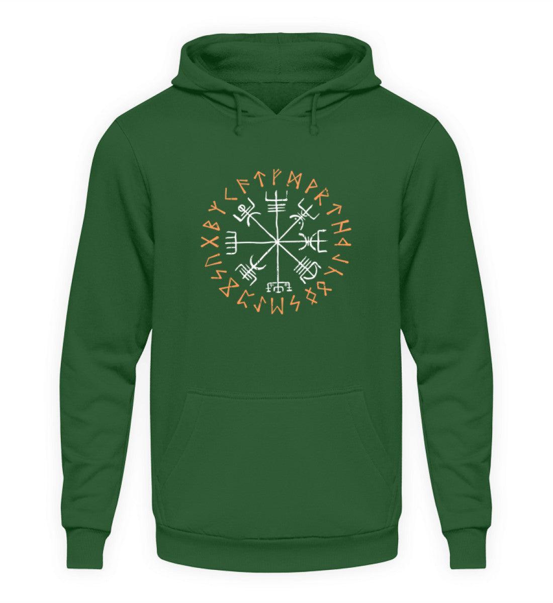 Wikinger Vegvisir Hoodie - Kompass Runen Symbol Tee - Nordischer Navigationspfad - Nordic Viking Wear