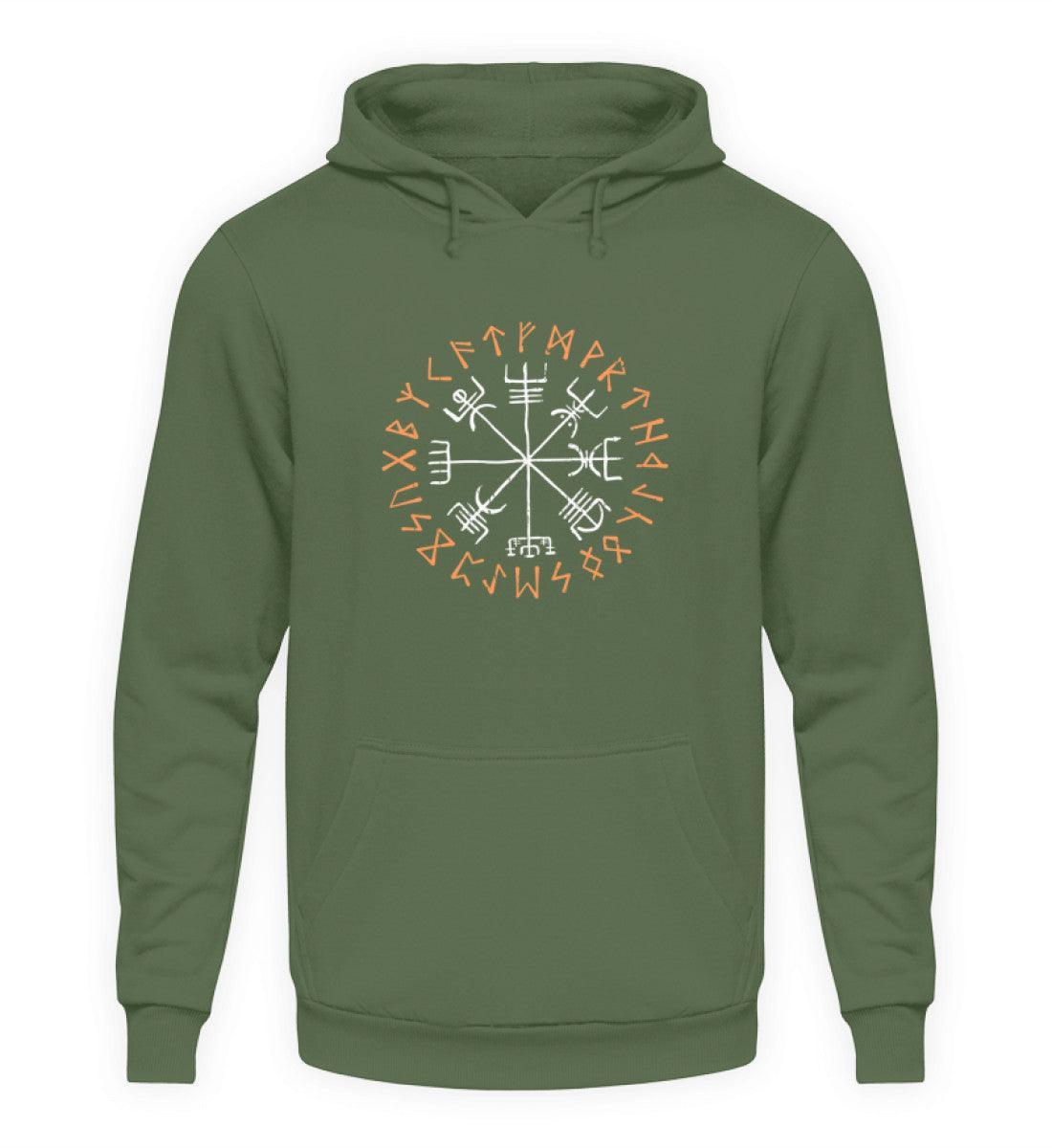 Wikinger Vegvisir Hoodie - Kompass Runen Symbol Tee - Nordischer Navigationspfad - Nordic Viking Wear