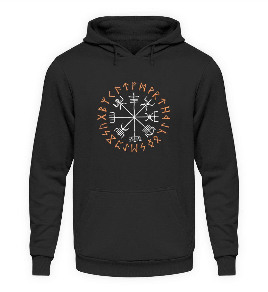Wikinger Vegvisir Hoodie - Kompass Runen Symbol Tee - Nordischer Navigationspfad - Nordic Viking Wear
