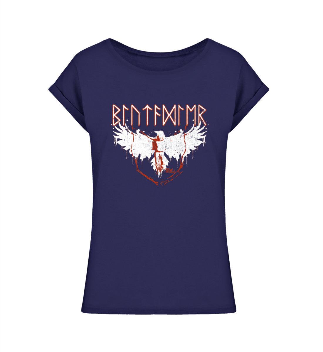 Schildmaiden Extended Shirt – Blutadler Design – Nordische Stärke für furchtlose Frauen - Nordic Viking Wear