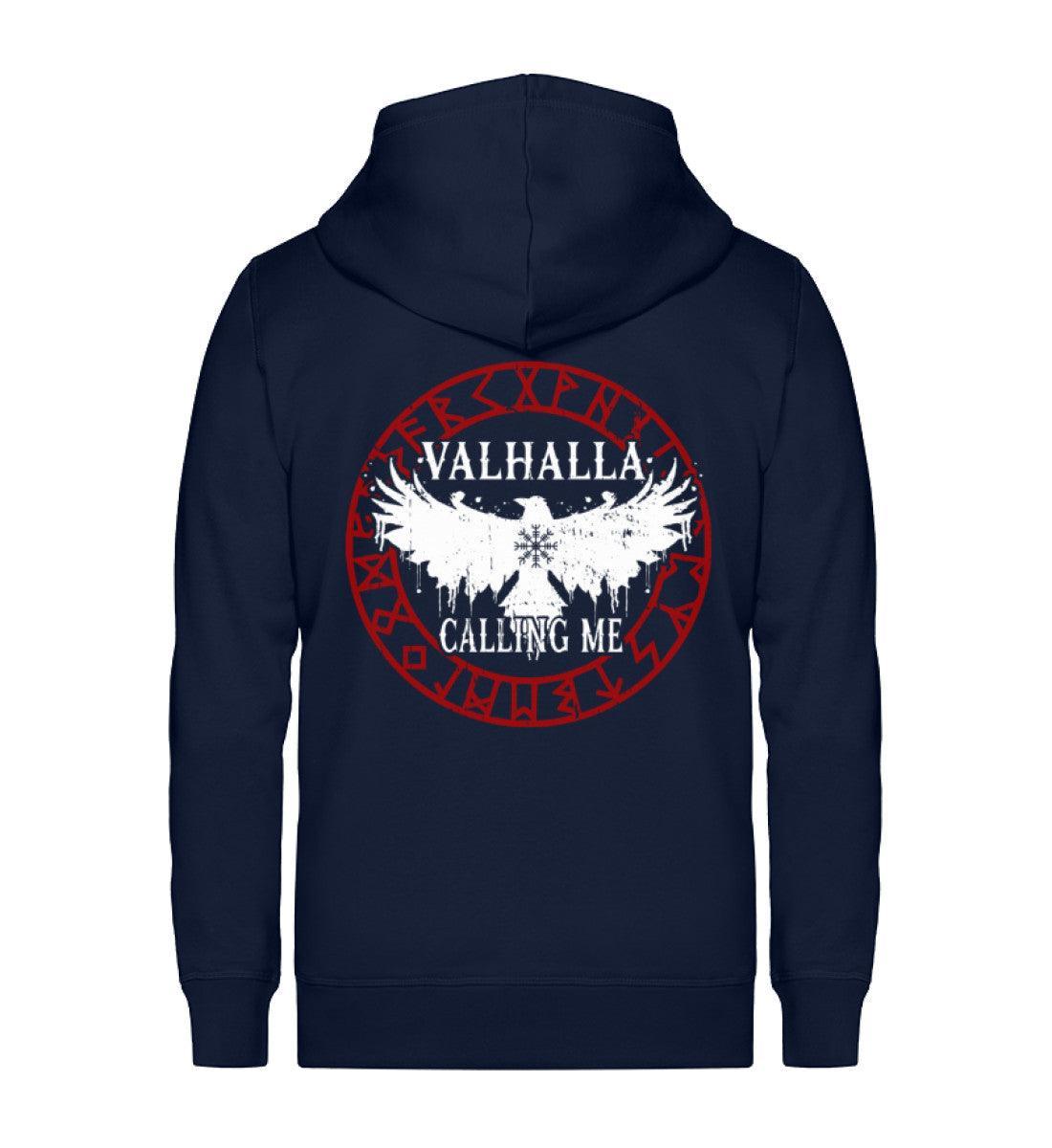 Wikinger-Zipp Hoodie "Valhalla Ruf" – Ruf der Ahnen Organic Zipper - Nordic Viking Wear