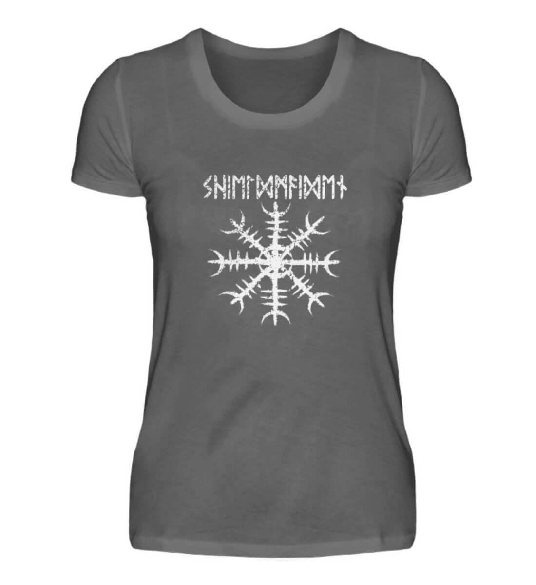 Schildmaid Premiumshirt 'Helm of Awe' – Ein Symbol für Schutz und Stärke - Nordic Viking Wear