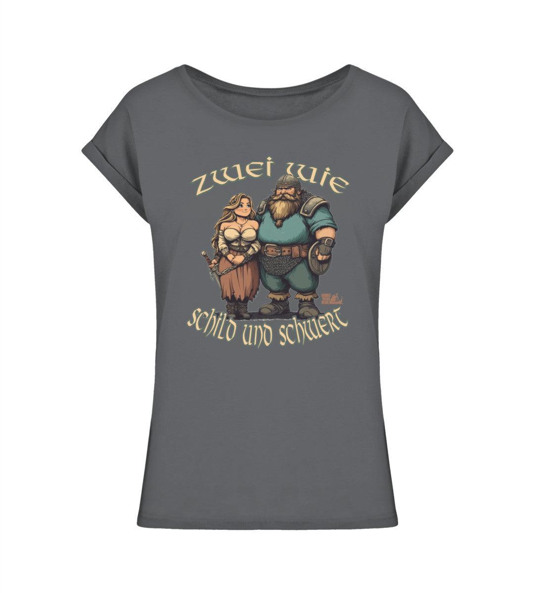 Schildmaiden Extendet Shirt – „Zwei wie Schild und Schwert“ Design - Nordic Viking Wear