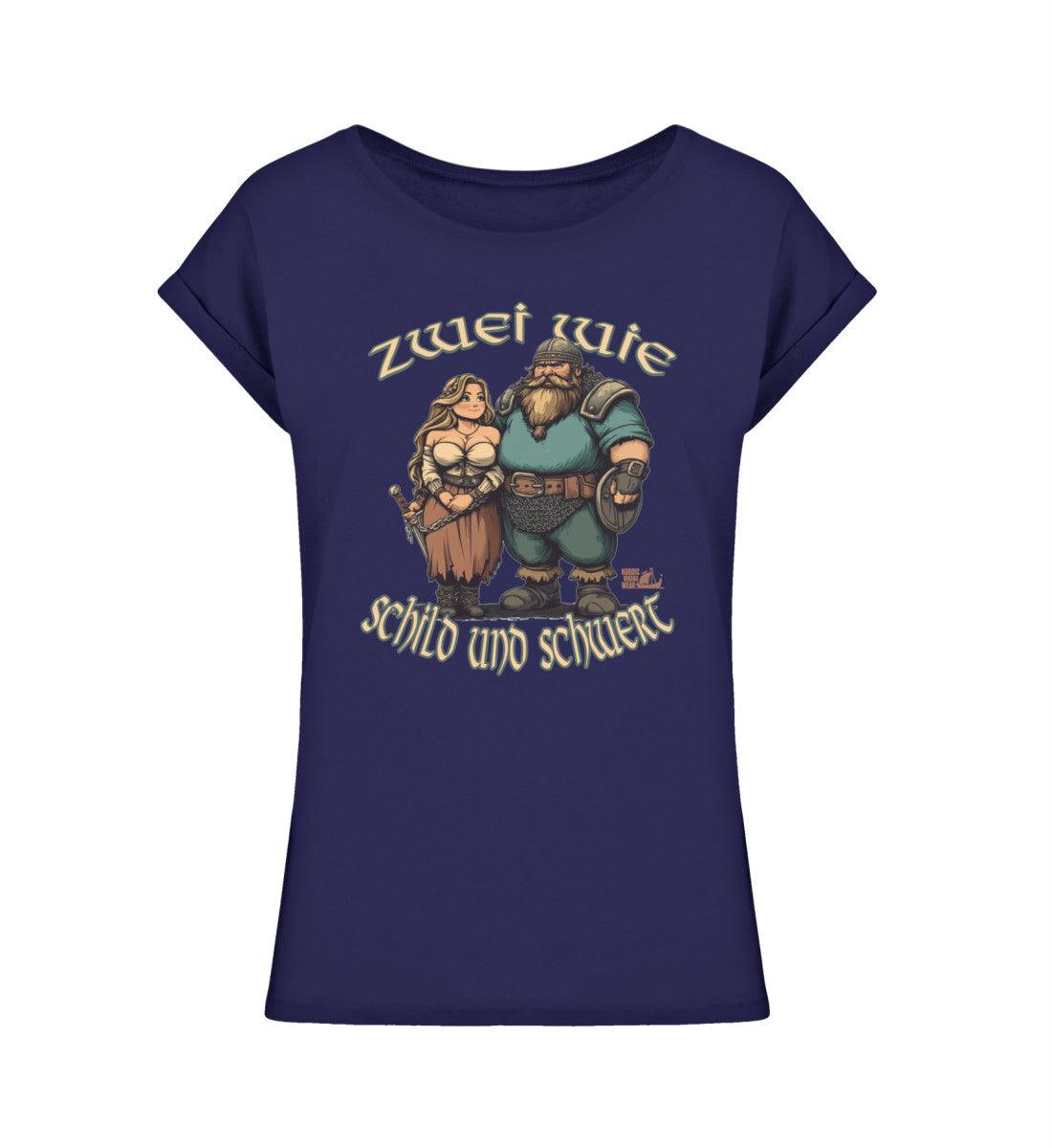 Schildmaiden Extendet Shirt – „Zwei wie Schild und Schwert“ Design - Nordic Viking Wear