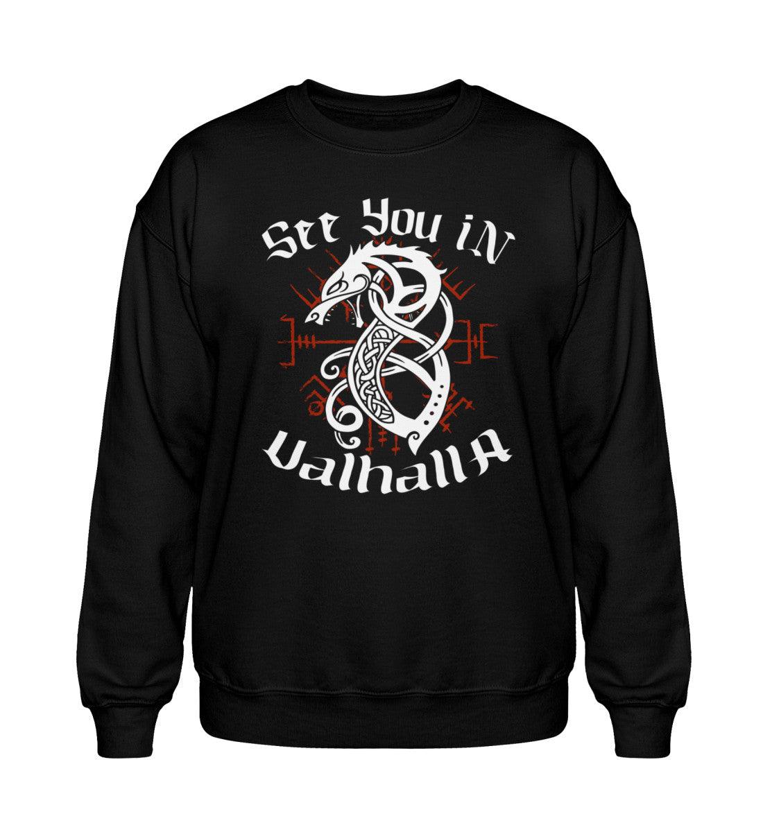 Heavy Blend Wikinger Sweatshirt – "See You in Valhalla" - Nordic Viking Wear