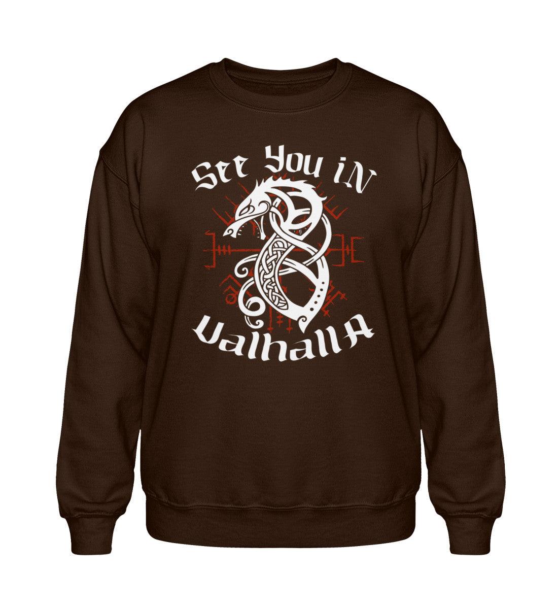 Heavy Blend Wikinger Sweatshirt – "See You in Valhalla" - Nordic Viking Wear