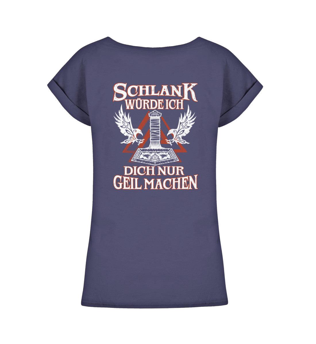 Schildmaiden Extendet Shirt – Humorvolles Wikinger-Design mit Mjölnir - Nordic Viking Wear